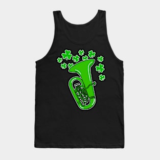 St Patrick's Day 2022 Tuba Tubaist Irish Musician Tank Top